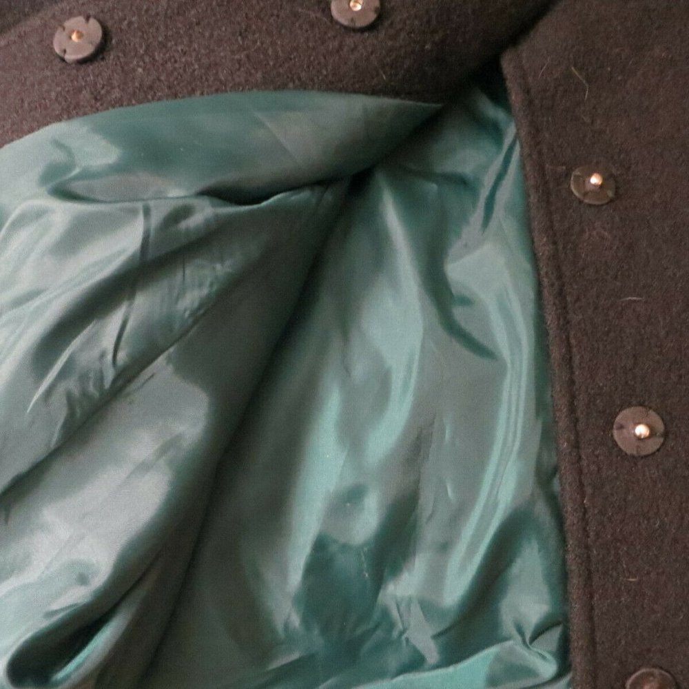 FINAL H & M BLACK WOOL CROPPED COAT JACKET - Picture 3 of 4